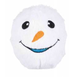 TX Xmas Piłki śnieżynki plusz z dźwiękiem 10 cm