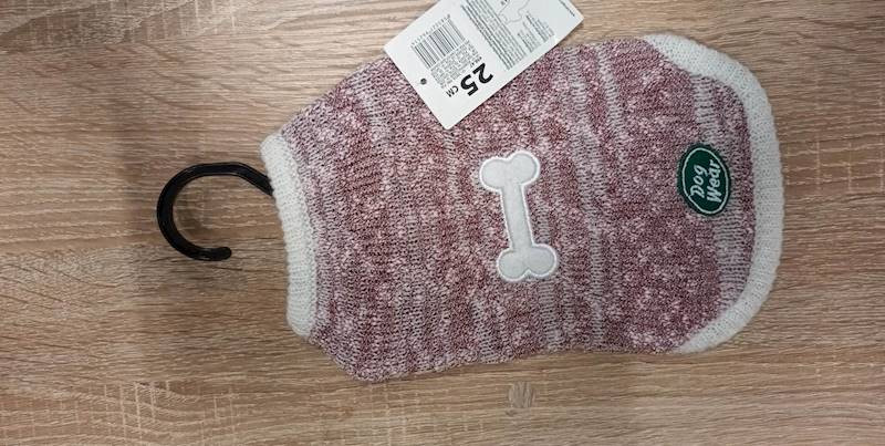 TA SWETER MELANŻ Z KOSTKĄ 25CM