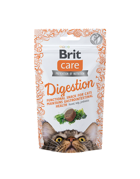 BRIT CARE CAT 50G SNACK DIGESTION
