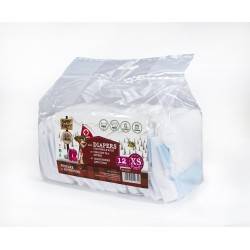 BK Pieluchy dla suczek XS obwód pasa 20-28 cm 12SZ