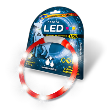 ZF HILTON LED OBROŻA SILIKONOWA 1,4x0,8x55CM Z USB