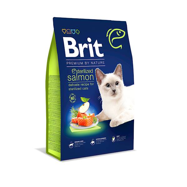 BRIT PREMIUM CAT 1,5KG STERILISED SALMON