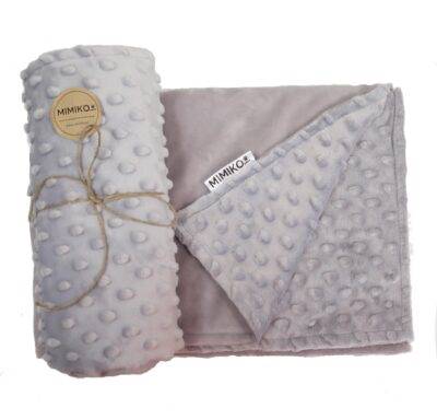 KOCYK MINKY DOT {50x70} SZARY