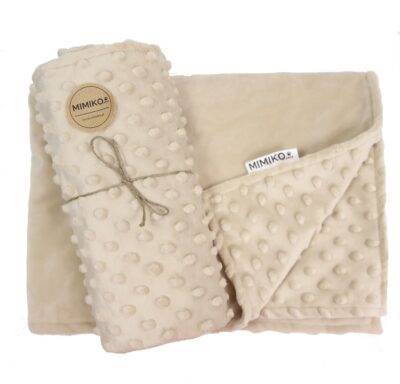 KOCYK MINKY DOT 100X75 BEŻOWY 