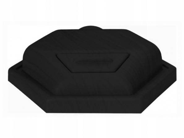 DIVERSA POKRYWA 42x42 LED 1x11W CZARNA SZEŚCIOKĄT