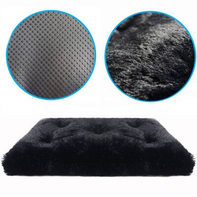 LEGOWISKO SHAGGY XL CZARNE 85X65