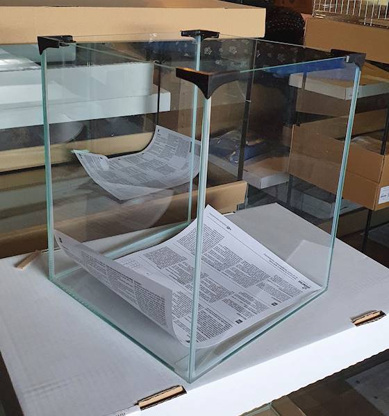 DIVERSA AKWARIUM 19L  25x25x30 3MM Z PRZYKRYWKĄ 