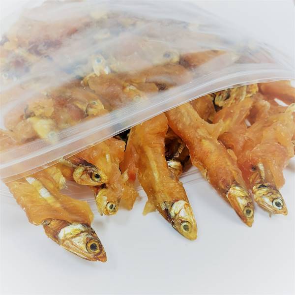 PZ RYBKI OWINIETE MIĘSEM Z KURCZAKA 500G