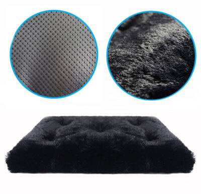 LEGOWISKO SHAGGY XXL CZARNE 115X75