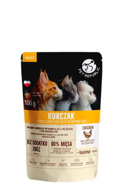 PETREPUBLIC 100G KOT FILECIKI Z KURCZAKIEM