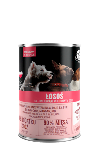 PETREPUBLIC 400G PIES KAWAŁKI W SOSIE Z ŁOSOSIEM