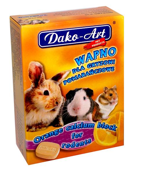DAKO WAPNO DLA GRYZONI 95G DUŻE POMARAŃCZ