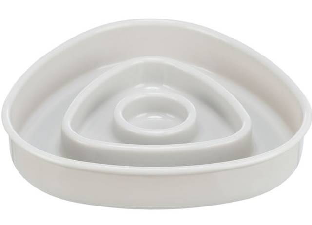 TX Slow Feeding, miska, dla kota, szara, plastik