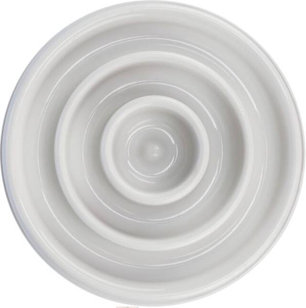 TX Slow Feeding, miska, dla psa/kota, szara, plast