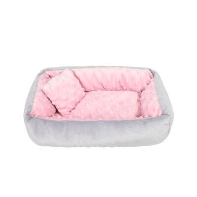 LEGOWISKO Z PODUSZKĄ 35X30 RÓŻOWA