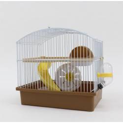 PP Klatka dla gryzoni 27x20,5x25,5 cm biało/brąz