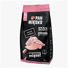 PAN MIĘSKO KOT 1,6KG KITTEN XS KURA, KRÓLIK