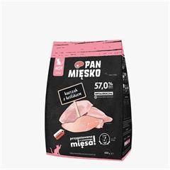 PAN MIĘSKO KOT 400G SUCHA KITTEN KURA, KRÓLIK