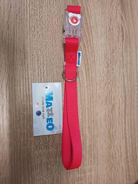 OBROŻA KLAMRA LED CZERWONA 20MM/35-50CM