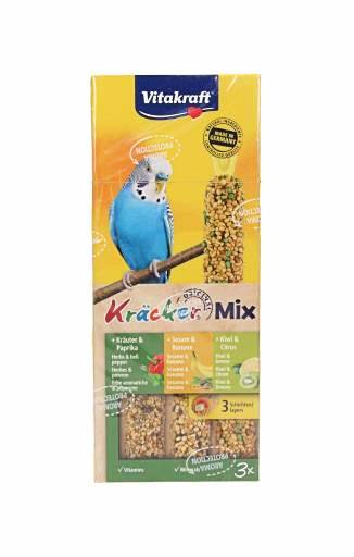 V KOLBA 3SZT PAPUGA FALISTA KIWI/BANAN/PAPRYKA