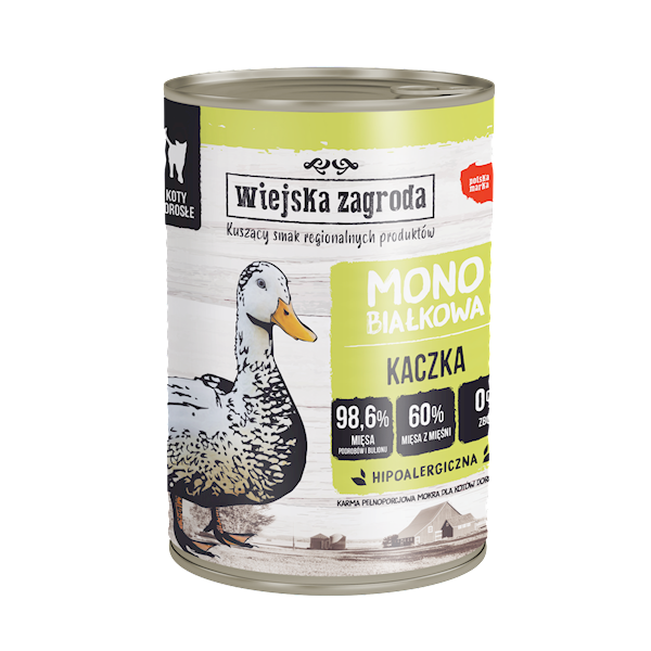 WIEJSKA ZAGRODA KOT 400G MONO KACZKA