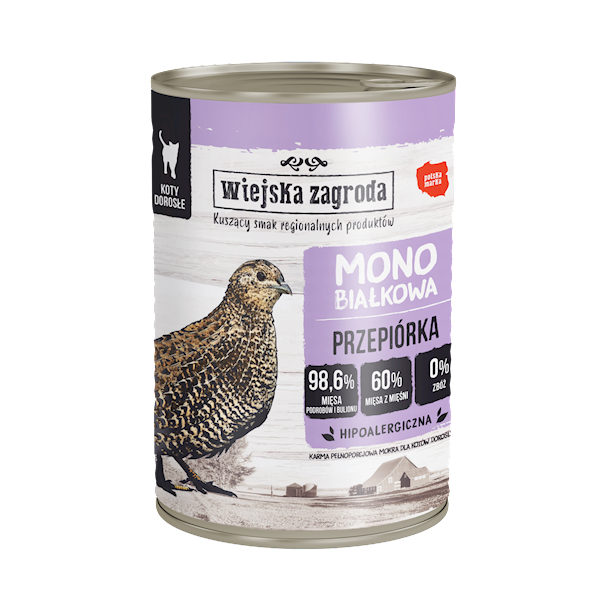 WIEJSKA ZAGRODA KOT 400G MONO PRZEPIÓRKA