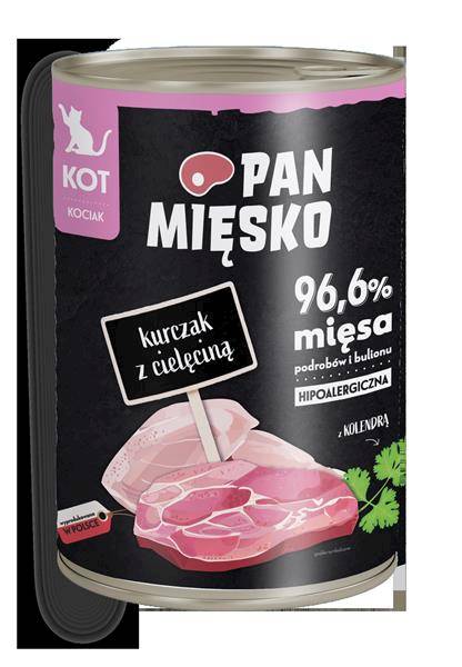 PAN MIĘSKO 400G KONS. INDYK,WOŁ. SZCZENIAK  PIES