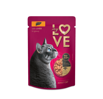 MY LOVE 85G KOT SASZETKA WĄTROBA W SOSIE
