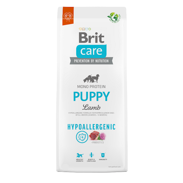 BRIT CARE 12KG HYPO PUPPY LAMB