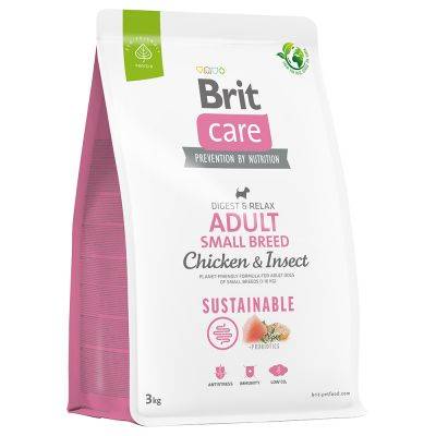 BRIT CARE 3KG ADULT SMALL CHICKEN INSECT 