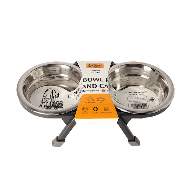 DG MISKI NA STOJAKU 2x240ML