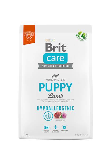 BRIT CARE 3KG PUPPY LAMB HYPO