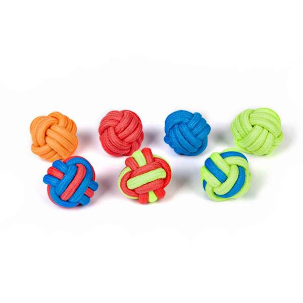 DG PIŁKA PLECIONA ZE SZNURA "ENERGY" CZERW/ZIELONA