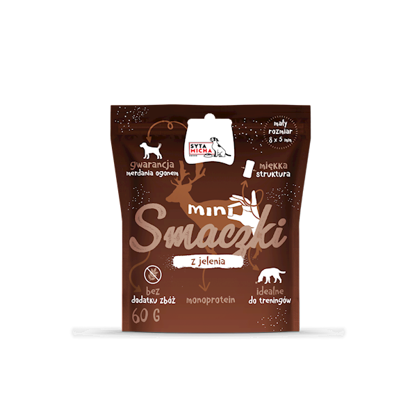 SYTA MICHA MINI SMACZKI Z JELENIA 60G