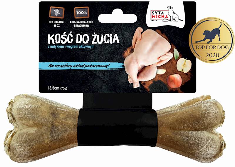 SYTA MICHA KOŚĆ DO ŻUCIA DELIKATNY BRZUCH 13,5CM