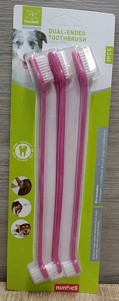 DYG SZCZOTECZKA 22CM DO ZĘBÓW DWUSTRONNA 3 SZTUKI