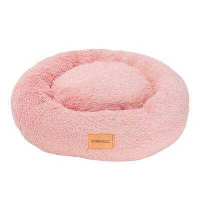 LEGOWISKO SHAGGY OKRĄGŁE XXL 100CM RÓŻOWE