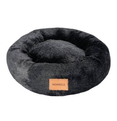 LEGOWISKO SHAGGY OKRĄGŁE XL 75CM CZARNE