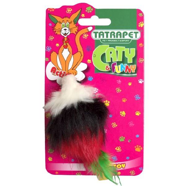 TAT MYSZ DLA KOTA 7CM WIELOKOLOROWA
