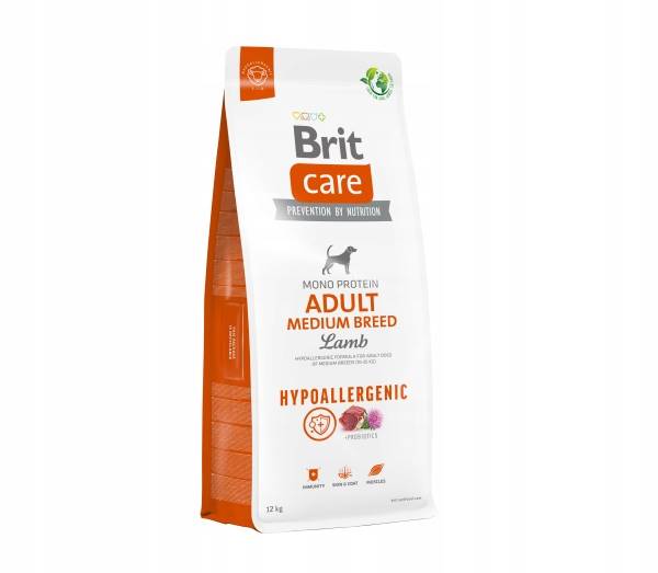 BRIT CARE 12KG HYPO ADULT MEDIUM LAMB