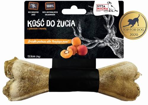 SYTA MICHA Kość do żucia z jeleniem i morelą 13,5c