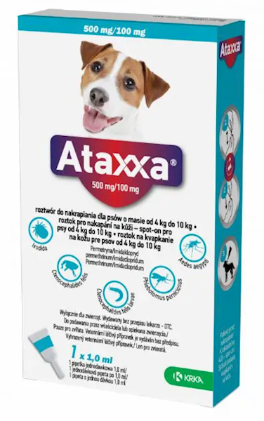 MED KROPLE ATAXXA 500MG/100G SPOT ON 1ML