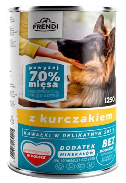 FRENDI 1250G PIES KAW. W SOSIE Z KURĄ KONS. 