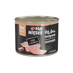 PAN MIĘSKO KOT 200G INDYK Z KRÓLIKIEM