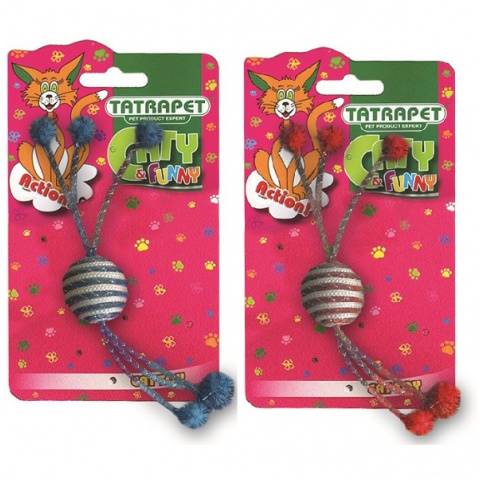 TAT ZABAWKA DLA KOTA PIŁKA SZNUR