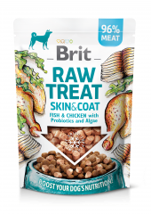 BRIT RAW TREAT SKIN&COAT FISH&CHICKEN 40g  564446