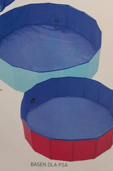 DELFIN BASEN DLA PSA SKŁADANY 80x20CM