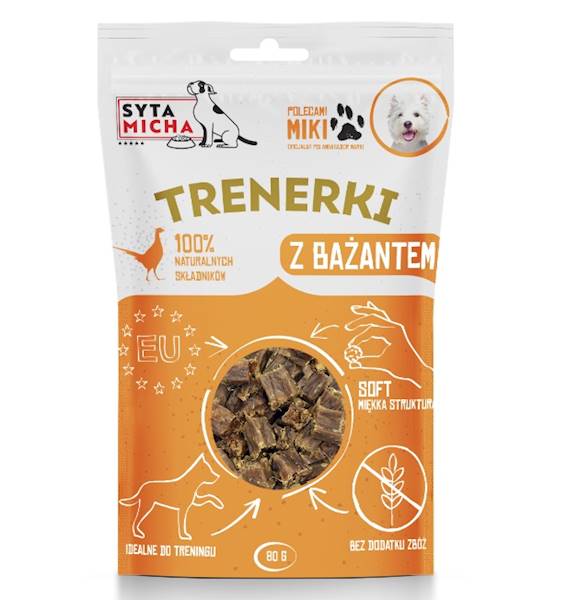 SYTA MICHA TRENERKI 80G Z BAŻANTA
