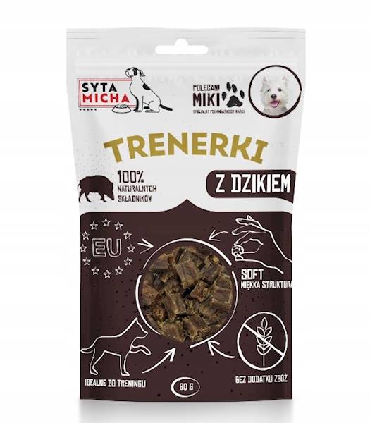 SYTA MICHA TRENERKI 80G Z DZIKA