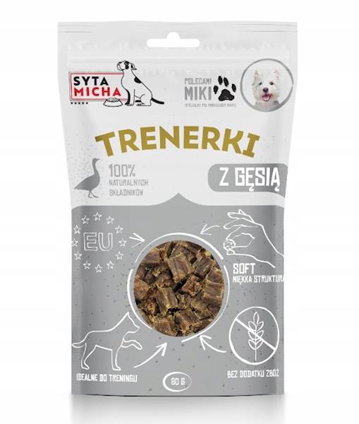 SYTA MICHA TRENERKI 80G Z GĘSI
